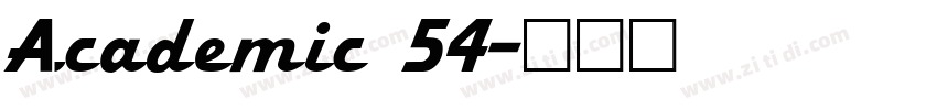 Academic 54字体转换